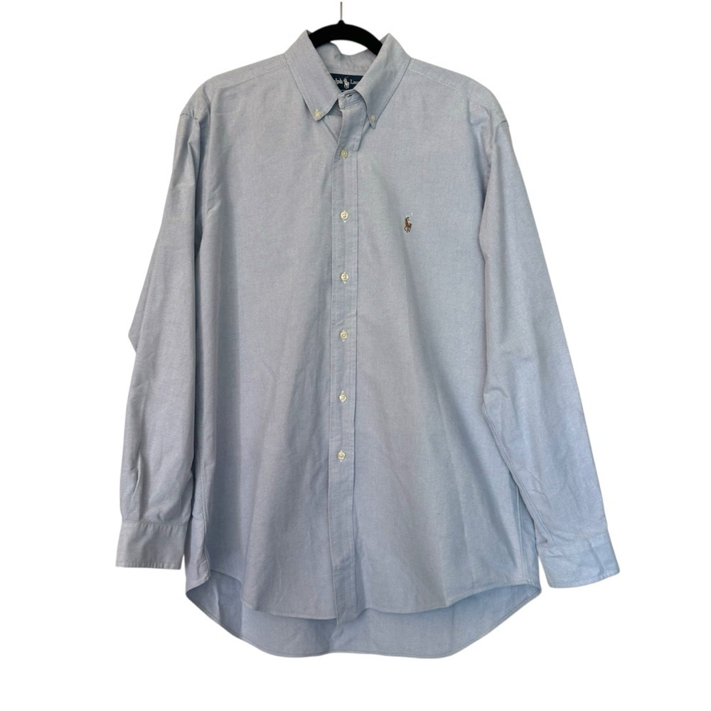 Ralph Lauren Button Down Dress Shirt Light Blue